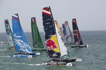 The Extreme Sailing Series 2014. Act 2. Muscat.  Credit - Lloyd Images